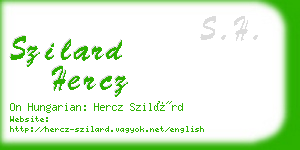 szilard hercz business card